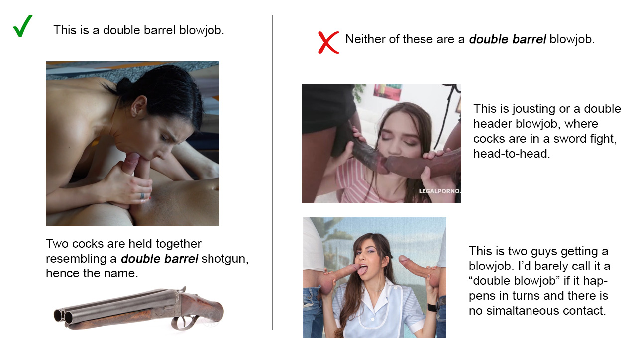 PSA on what exactly a double barrel blowjob is | Scrolller