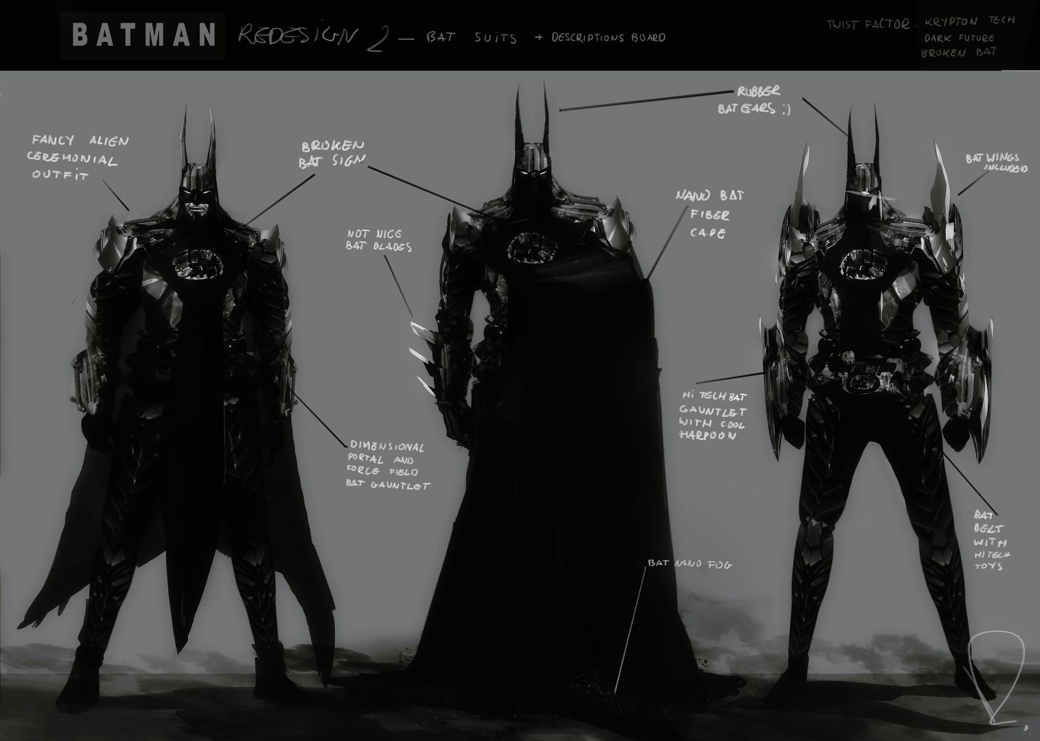 Batman redesign board - Rubinkowski | Scrolller