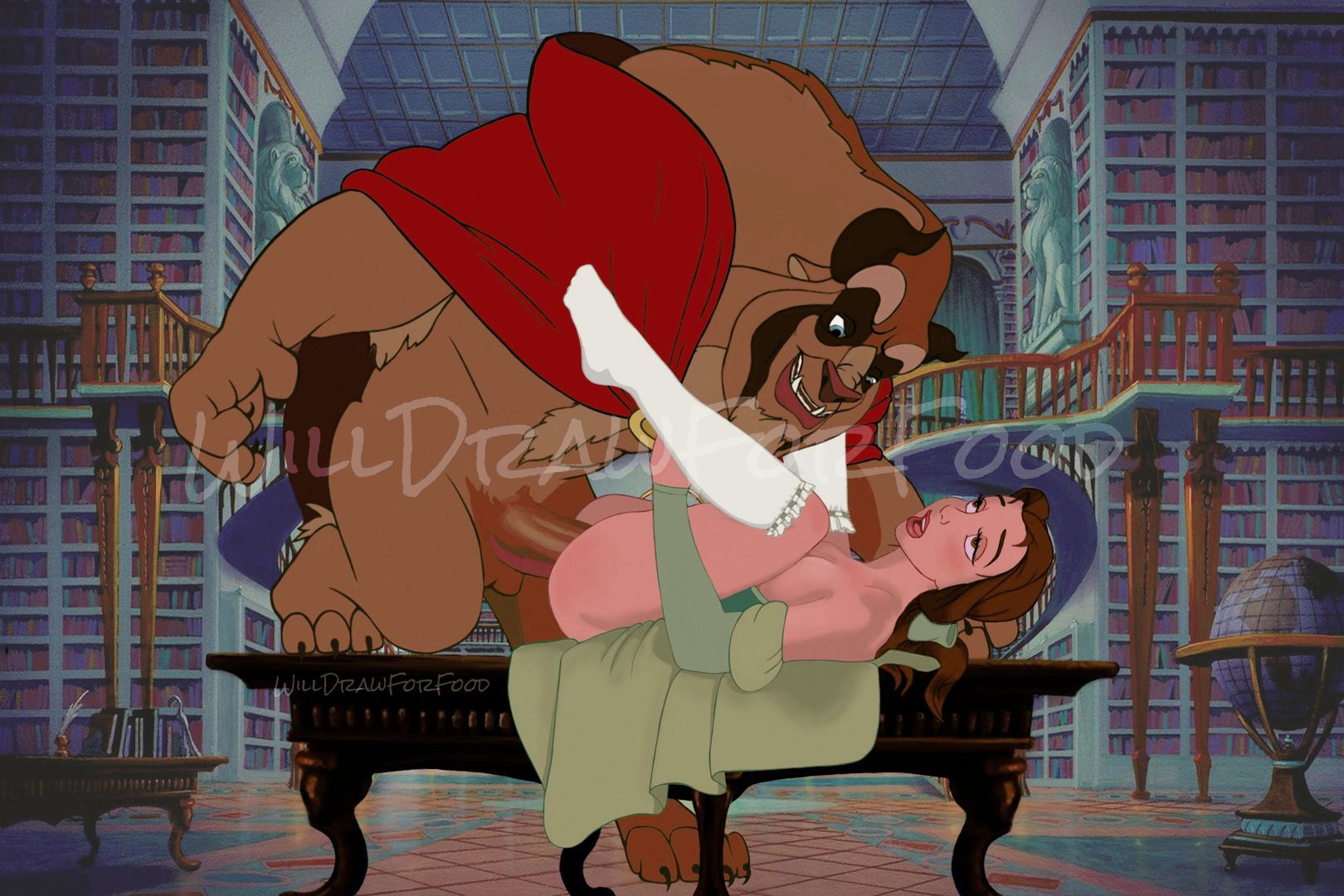 Beauty and the beast rule 34