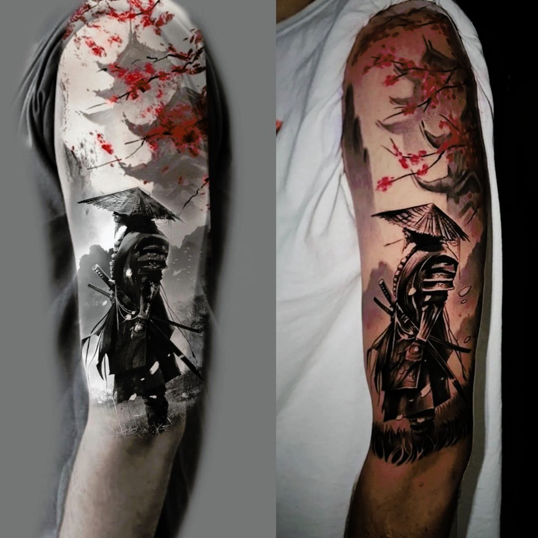 TATTOO Ghost Of Tsushima MADE ALL WITH THE 13MAG  YouTube