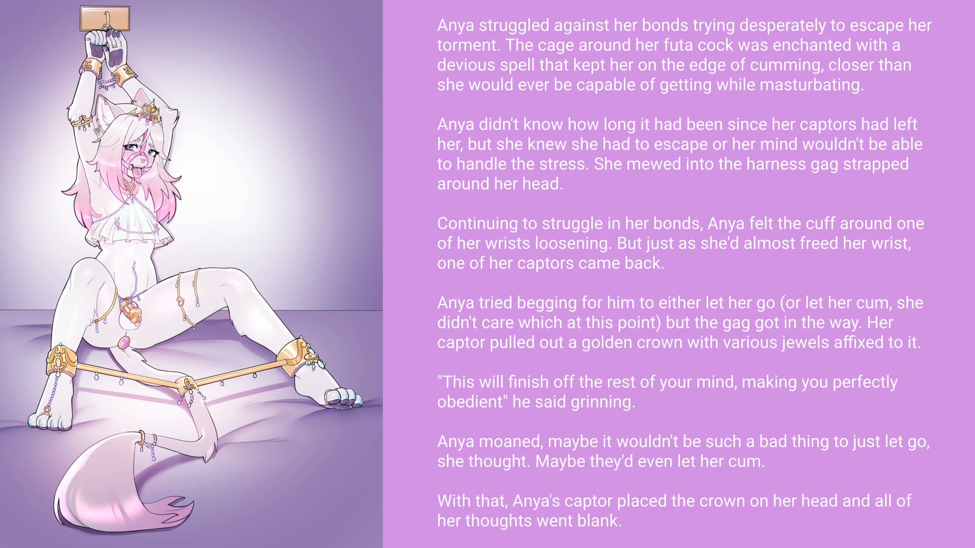 Edged to the brink [Edging] [Chastity Cage] [Futa] [Furry pic only] [Mind  Break] [Obedient Slave] | Scrolller