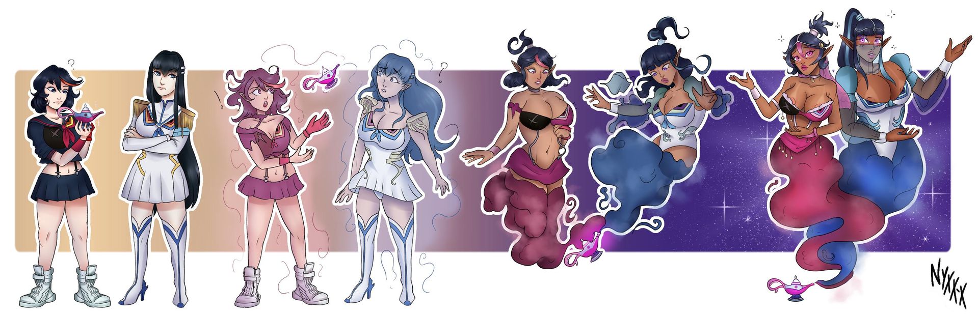 OC] Wish La Wish~ (FTF, Double TF, Genie, Bimbofication) by me | Scrolller