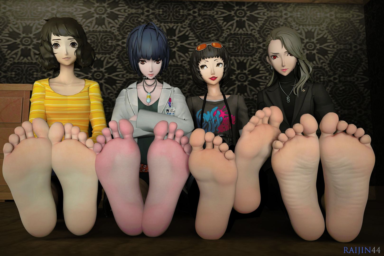 Persona 5 Gal's feet. (Raijin44)[Persona 5] | Scrolller
