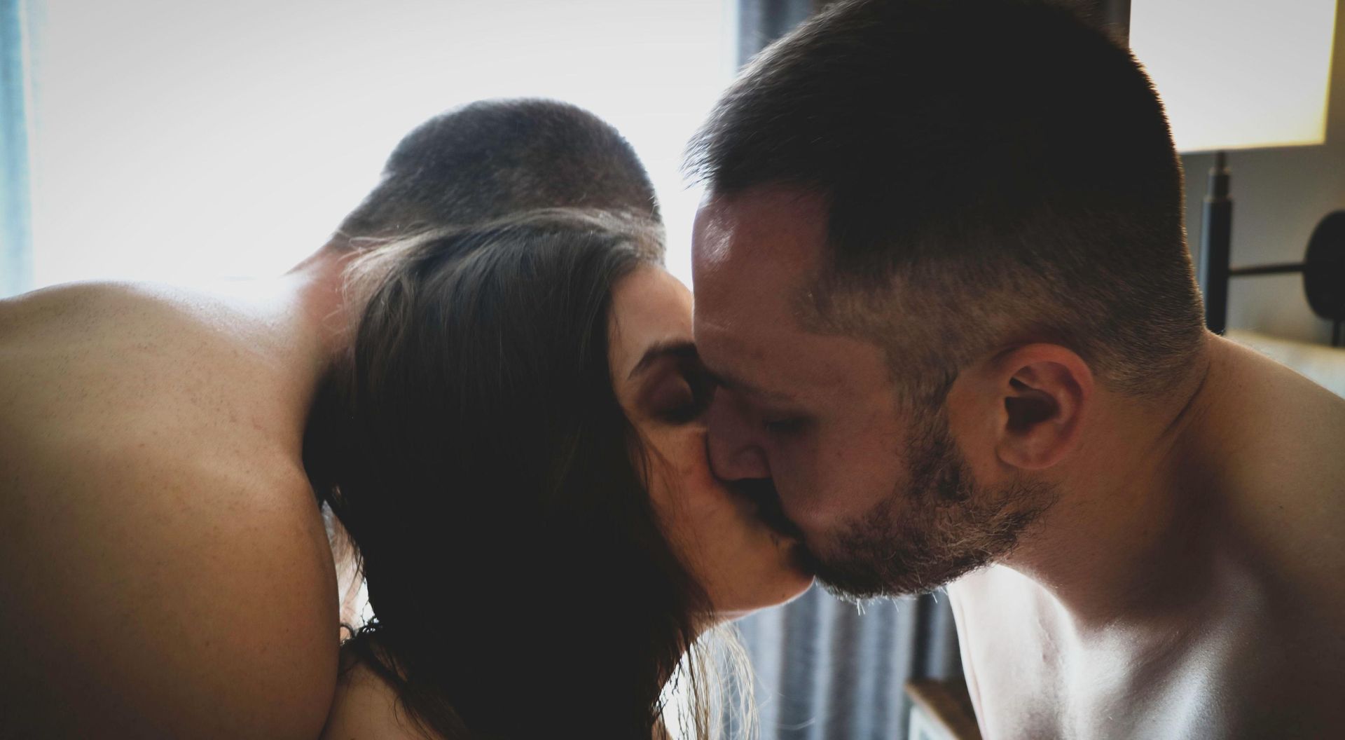 my wife friend kissing
