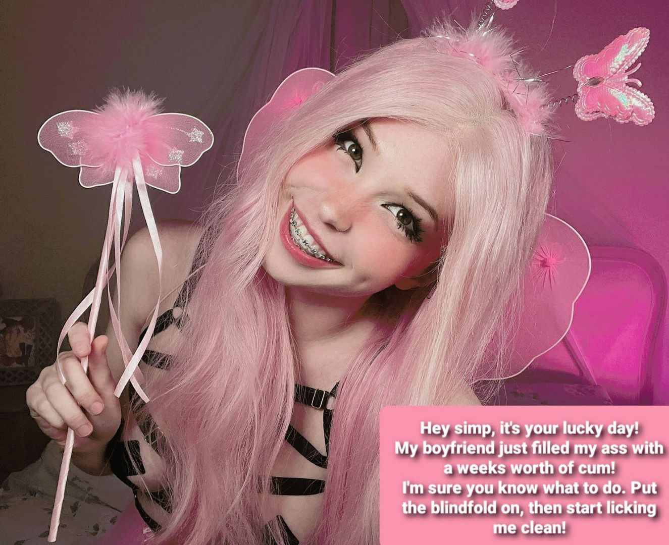 Such a lucky simp (Belle Delphine) | Scrolller