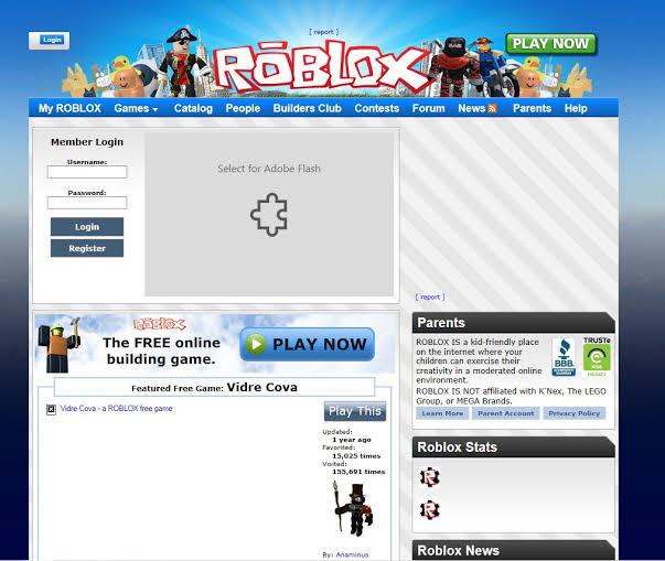 Roblox website, circa 2012 : r/FrutigerAero